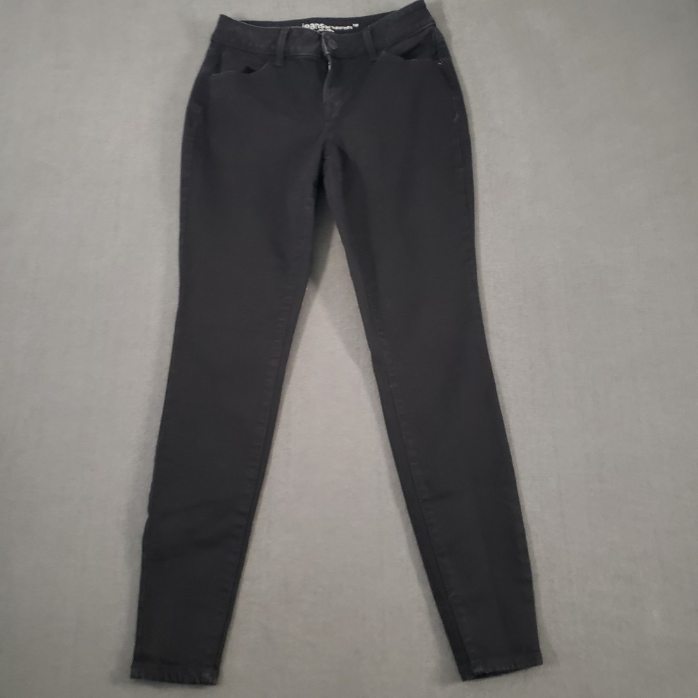 M Jeans By Maurices Womens Small‎ Mid Rise Black Skinny